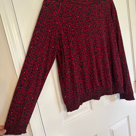 Loft - Leopard Print Top - Picture 2 of 6
